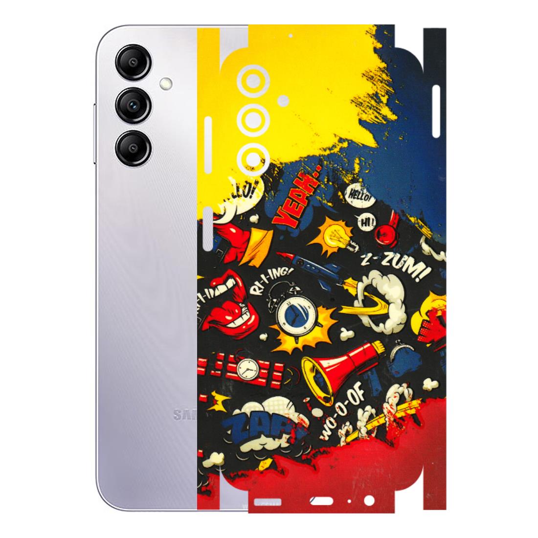 Samsung A/S Series Phone Skins (All Models) - Pacific Doodle Art - 3D Embossed Finish (L-120) Samsung Galaxy A14 (5G)
