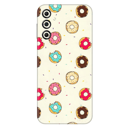 Samsung A/S Series Phone Skins (All Models) - Mini Donuts Doodle Art - 3D Embossed Finish (L-122) Samsung Galaxy A14 (5G)
