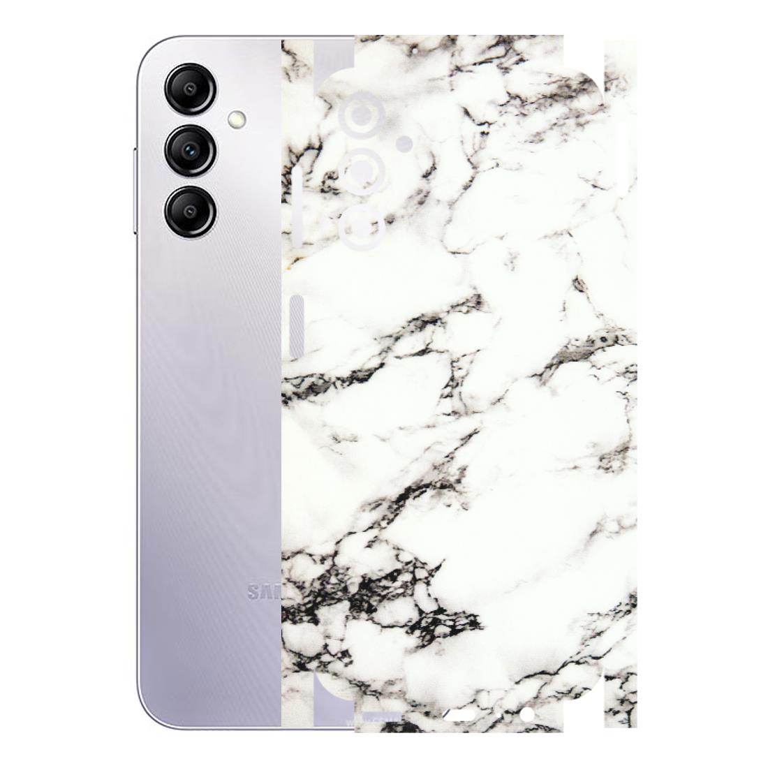 Samsung A/S Series Phone Skins (All Models) - Black and White Marble Texture - 3D Embossed Finish (L-124) Samsung Galaxy A14 (5G)