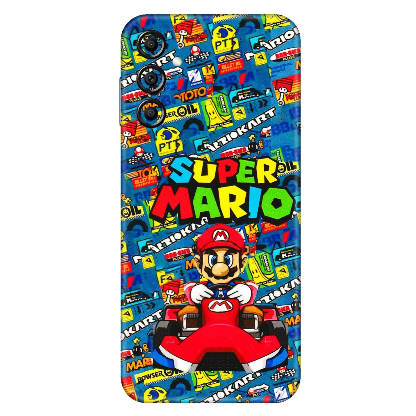 Samsung A/S Series Phone Skins (All Models) - Super Mario Kart - 3D Embossed Finish (L-140) Samsung Galaxy A14 (5G)
