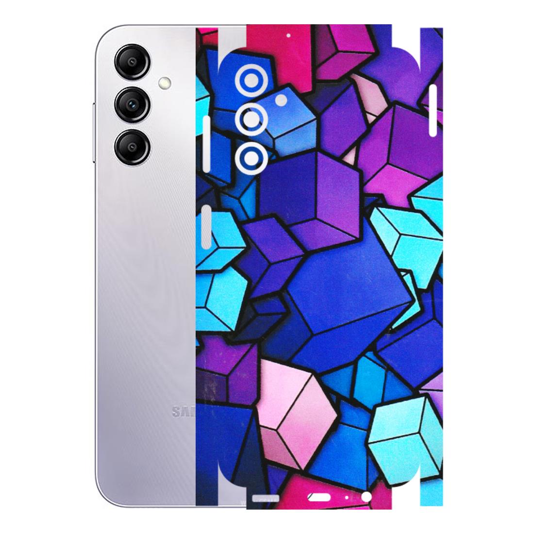 Samsung A/S Series Phone Skins (All Models) - Cube Doodle - 3D Embossed Finish (L-141) Samsung Galaxy A14 (5G)