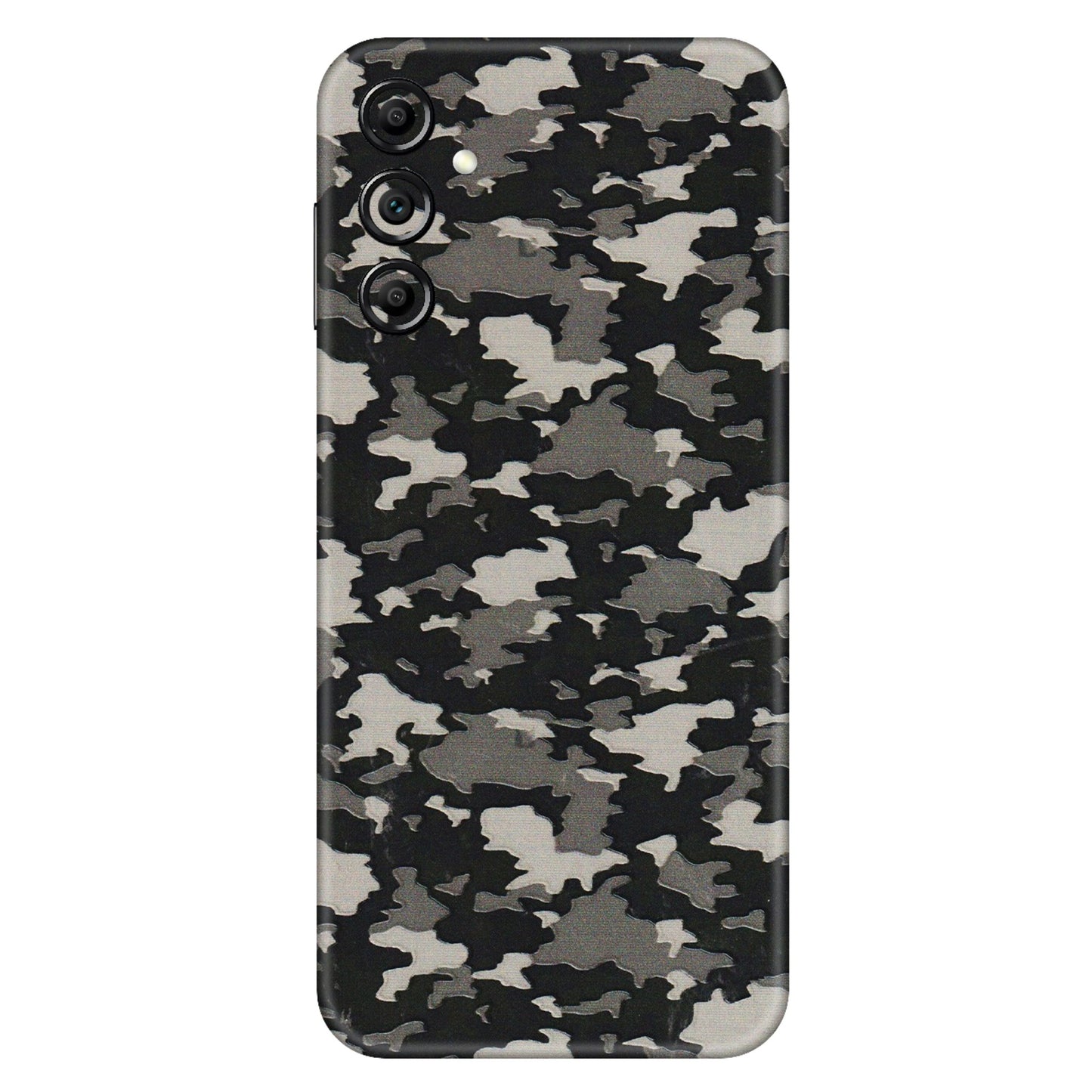 Samsung A/S Series Phone Skins (All Models) - Black/Grey Camoflaunge - 3D Embossed Finish (L-142) Samsung Galaxy A14 (5G)