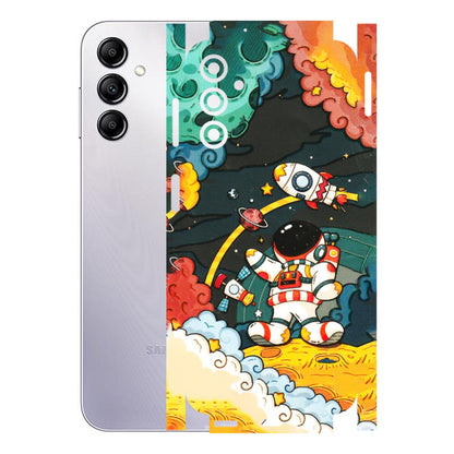 Samsung A/S Series Phone Skins (All Models) - Astronauts & Spaceship - 3D Embossed Finish (L-145) Samsung Galaxy A14 (5G)