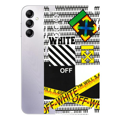 Samsung A/S Series Phone Skins (All Models) - White Off Abstract - 3D Embossed Finish (L-172) Samsung Galaxy A14 (5G)