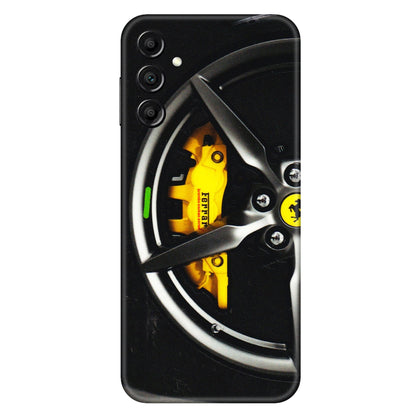 Samsung A/S Series Phone Skins (All Models) - Ferrari Wheel Alloy - 3D Embossed Finish (L-173) Samsung Galaxy A14 (5G)
