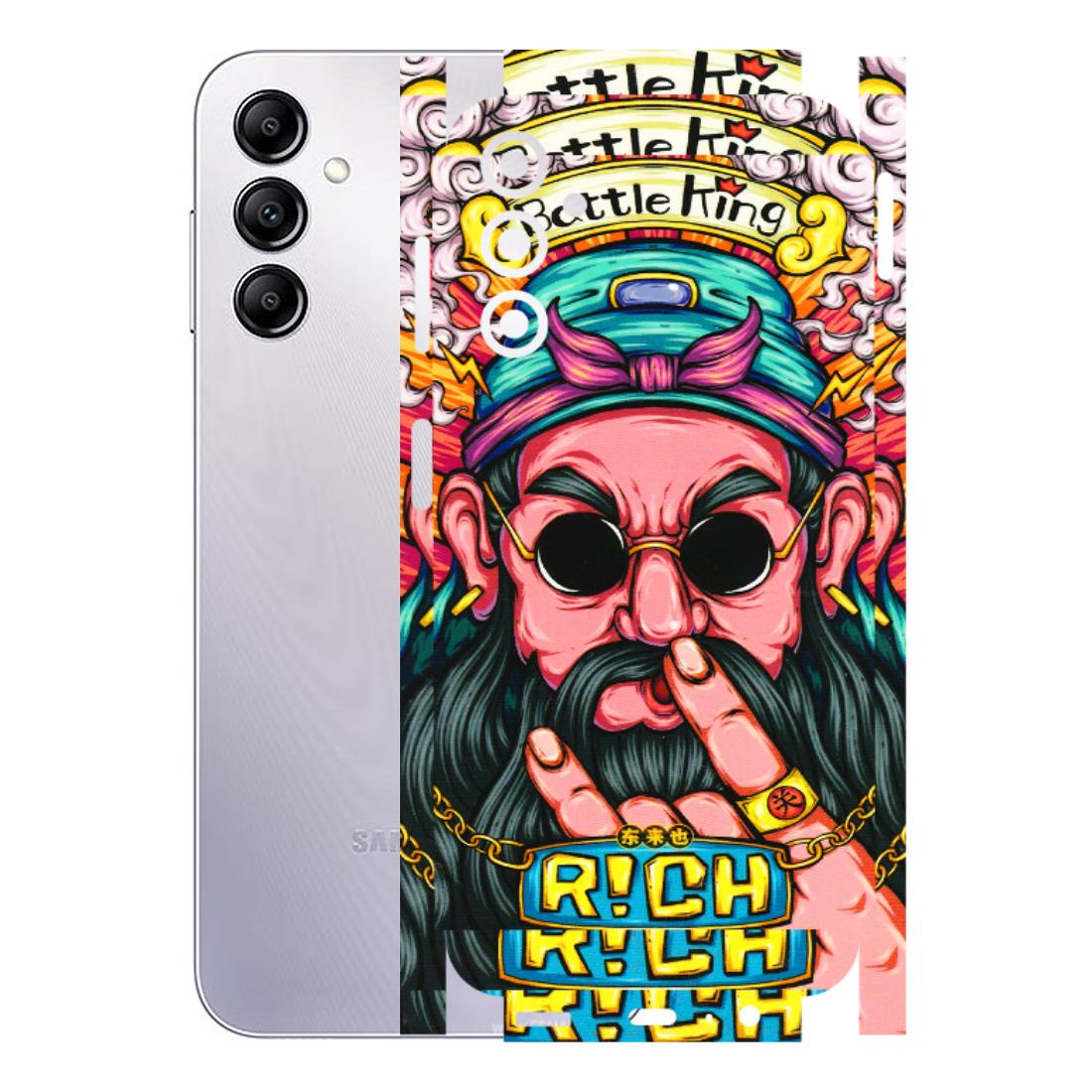 Samsung A/S Series Phone Skins (All Models) - Battle King Dude Face - 3D Embossed Finish (L-178) Samsung Galaxy A14 (5G)