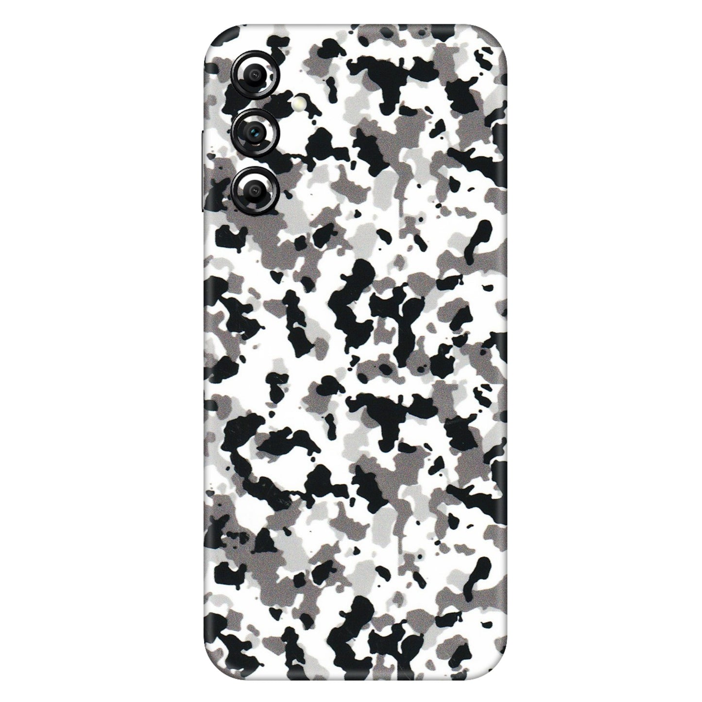 Samsung A/S Series Phone Skins (All Models) - White Black Camouflage - 3D Embossed Finish (L-18) Samsung Galaxy A14 (5G)