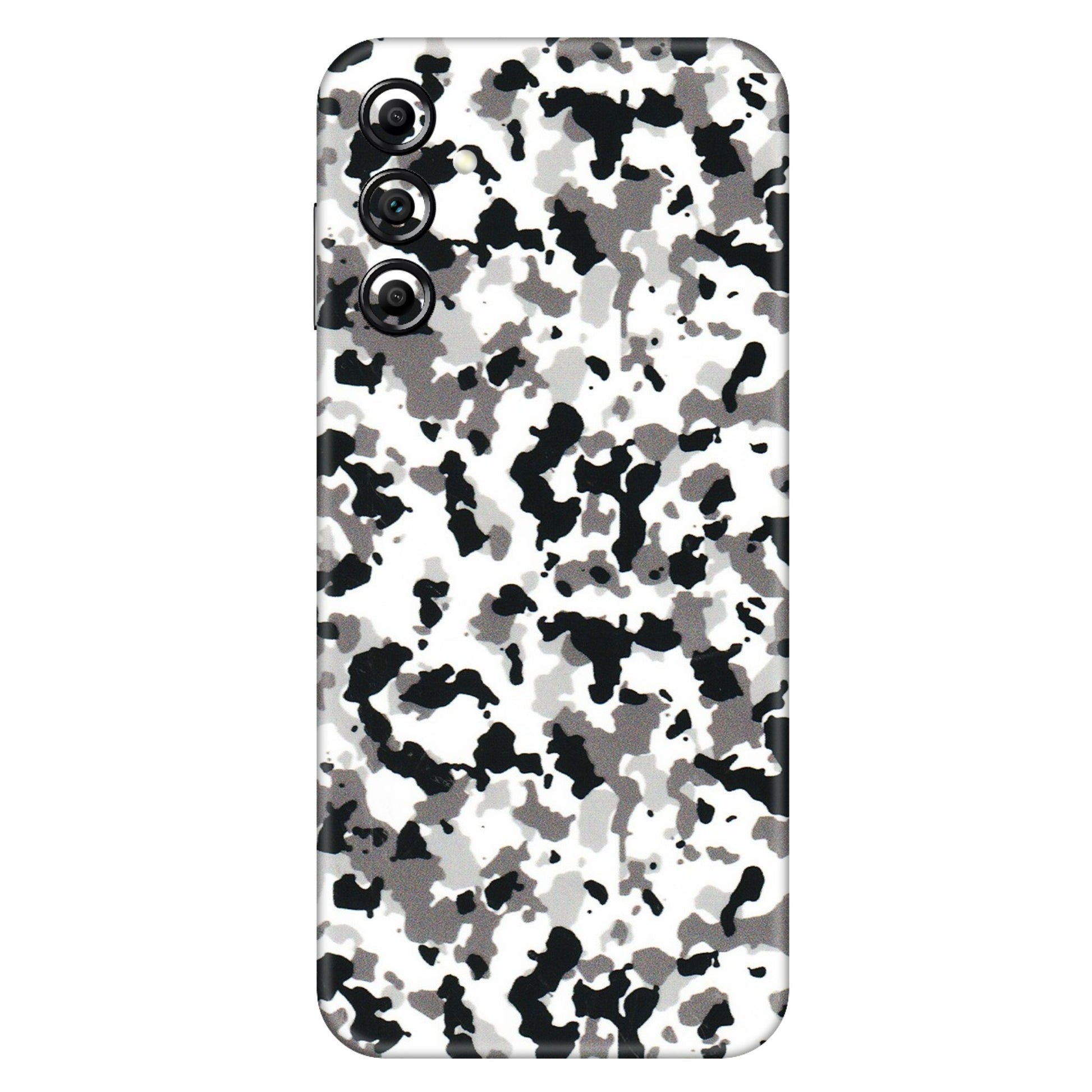 Samsung A/S Series Phone Skins (All Models) - White Black Camouflage - 3D Embossed Finish (L-18) Samsung Galaxy A14 (5G)