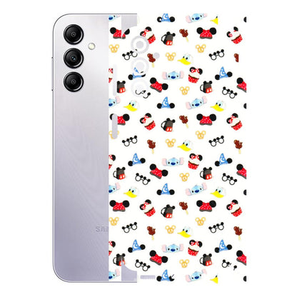 Samsung A/S Series Phone Skins (All Models) - Minnie Mouse & Donald Doodles s - 3D Embossed Finish (L-194) Samsung Galaxy A14 (5G)
