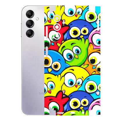 Samsung A/S Series Phone Skins (All Models) - Cute Fluffy Birds - 3D Embossed Finish (L-213) Samsung Galaxy A14 (5G)
