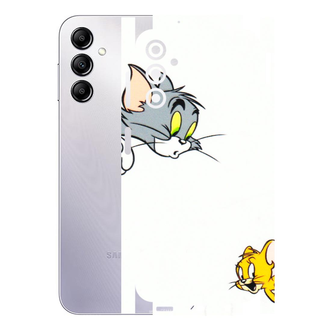 Samsung A/S Series Phone Skins (All Models) - Cute Tom And Jerry - 3D Embossed Finish (L-220) Samsung Galaxy A14 (5G)