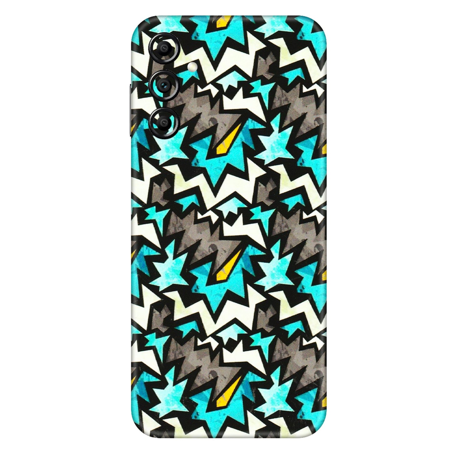 Samsung A/S Series Phone Skins (All Models) - Funky Zig Zag - 3D Embossed Finish (L-223) Samsung Galaxy A14 (5G)