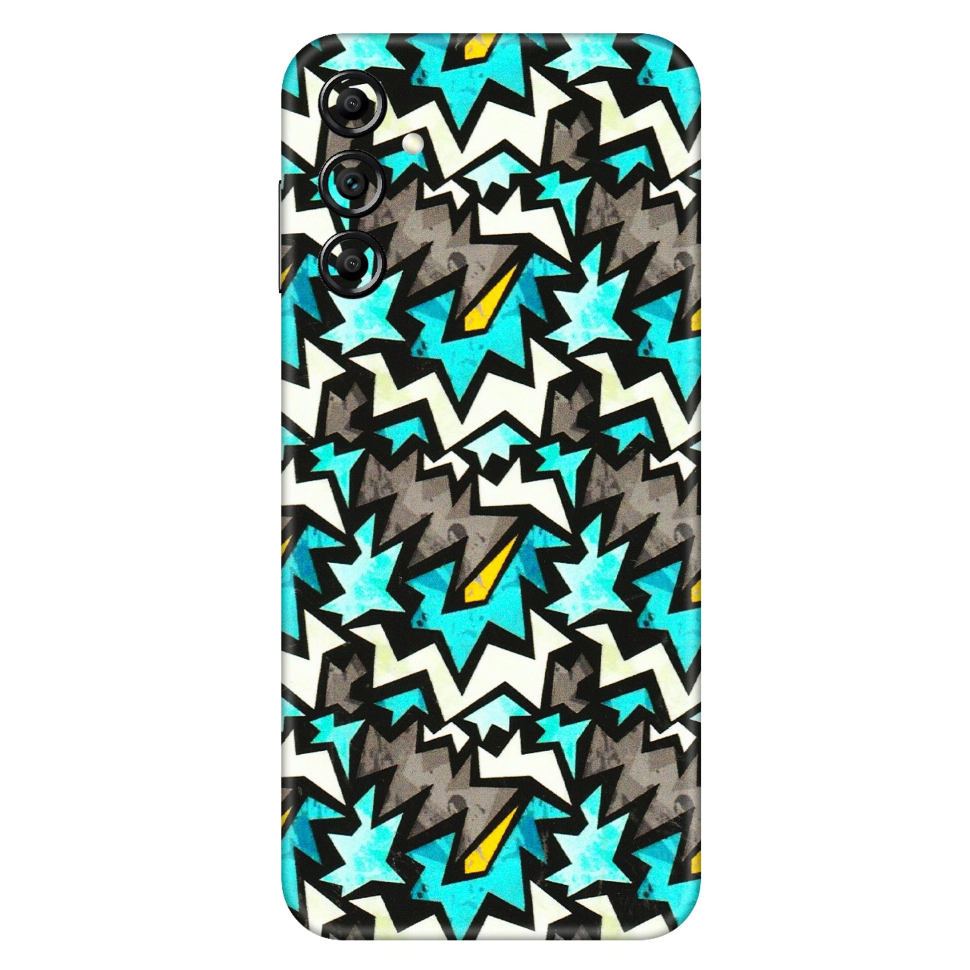 Samsung A/S Series Phone Skins (All Models) - Funky Zig Zag - 3D Embossed Finish (L-223) Samsung Galaxy A14 (5G)