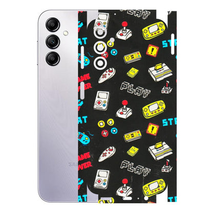 Samsung A/S Series Phone Skins (All Models) - Gaming Doodles - 3D Embossed Finish (L-224) Samsung Galaxy A14 (5G)