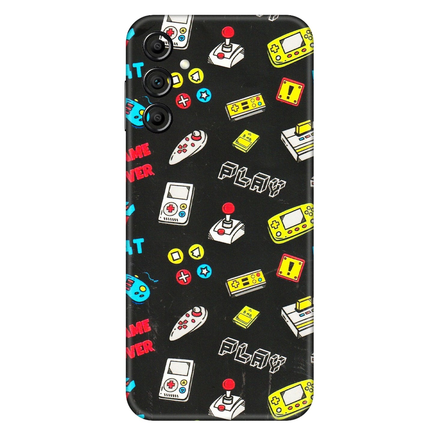 Samsung A/S Series Phone Skins (All Models) - Gaming Doodles - 3D Embossed Finish (L-224) Samsung Galaxy A14 (5G)