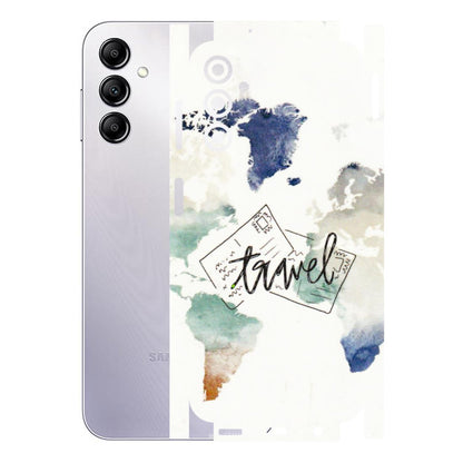 Samsung A/S Series Phone Skins (All Models) - Travel The World - 3D Embossed Finish (L-232) Samsung Galaxy A14 (5G)