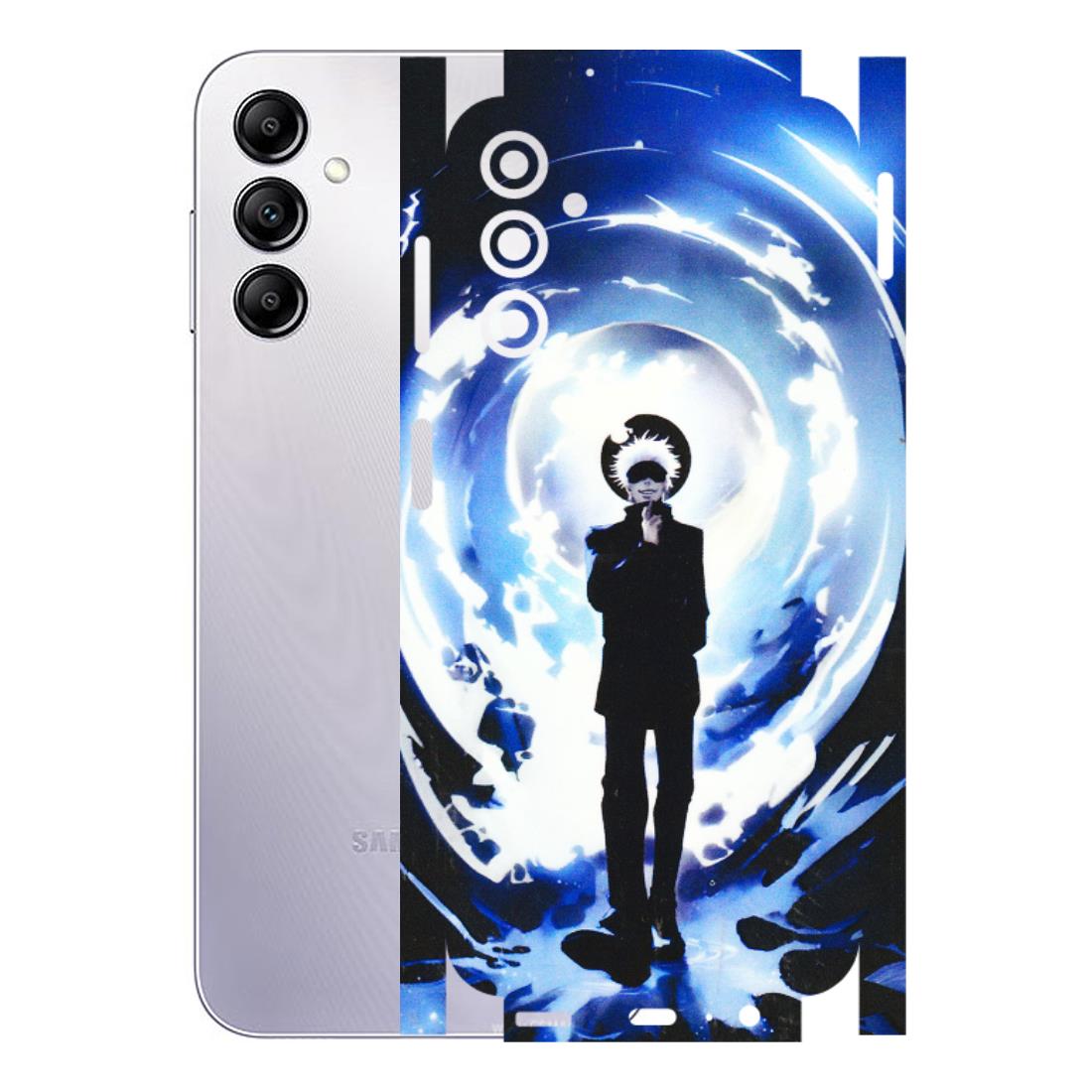 Samsung A/S Series Phone Skins (All Models) - Satoru Gojo Dark Blue - 3D Embossed Finish (L-235) Samsung Galaxy A14 (5G)