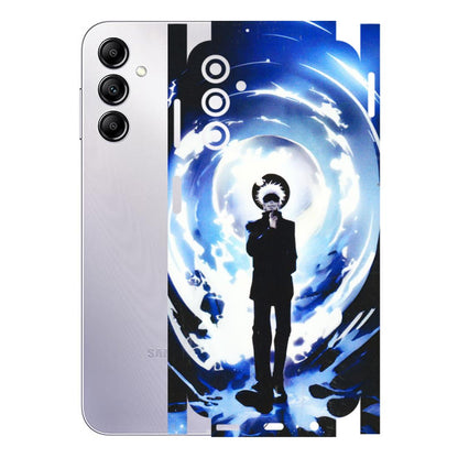 Samsung A/S Series Phone Skins (All Models) - Satoru Gojo Dark Blue - 3D Embossed Finish (L-235) Samsung Galaxy A14 (5G)