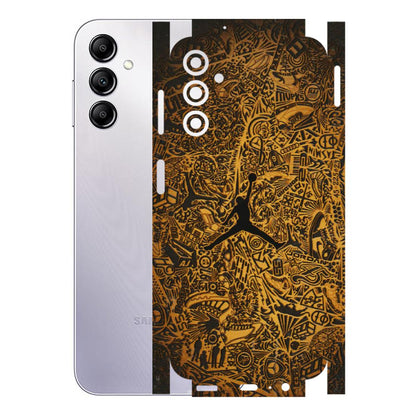 Samsung A/S Series Phone Skins (All Models) - Premium Gold Basketball Player - 3D Embossed Finish (L-236) Samsung Galaxy A14 (5G)