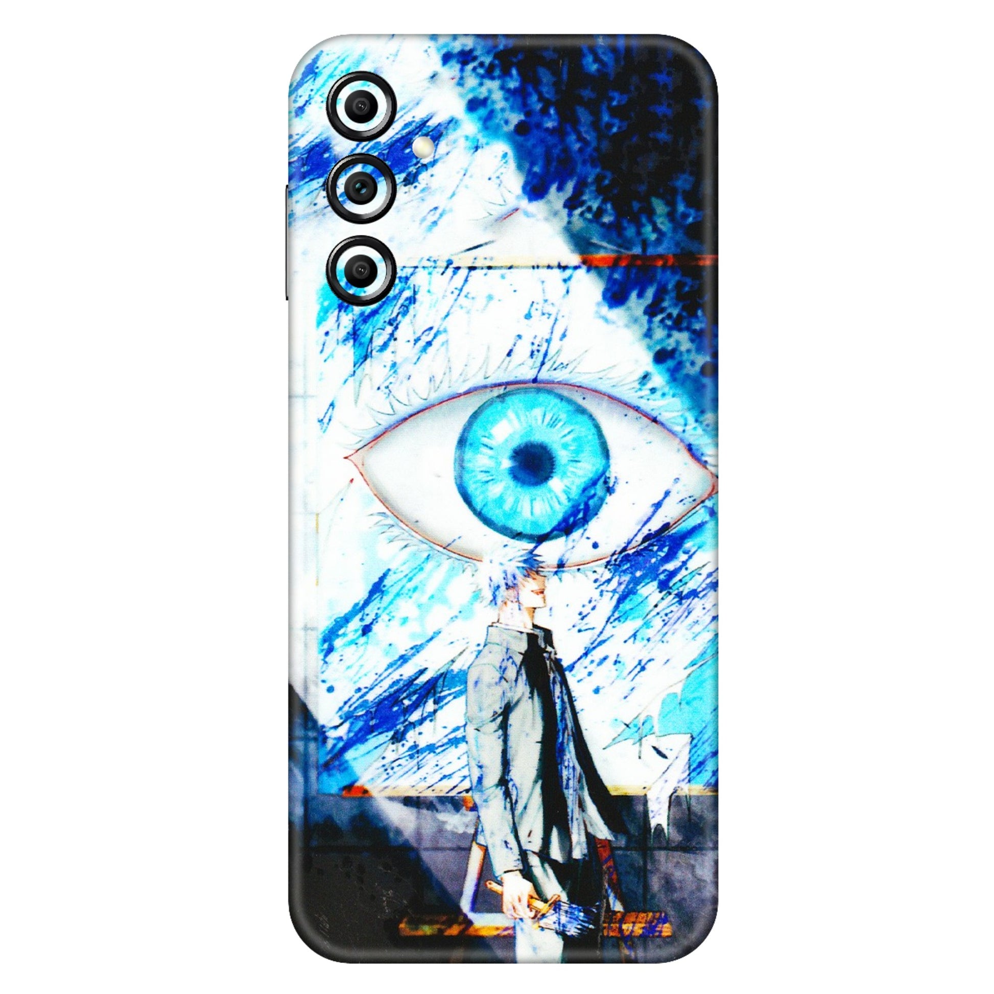 Samsung A/S Series Phone Skins (All Models) - Gojo Satoru evil eye - 3D Embossed Finish (L-239) Samsung Galaxy A14 (5G)