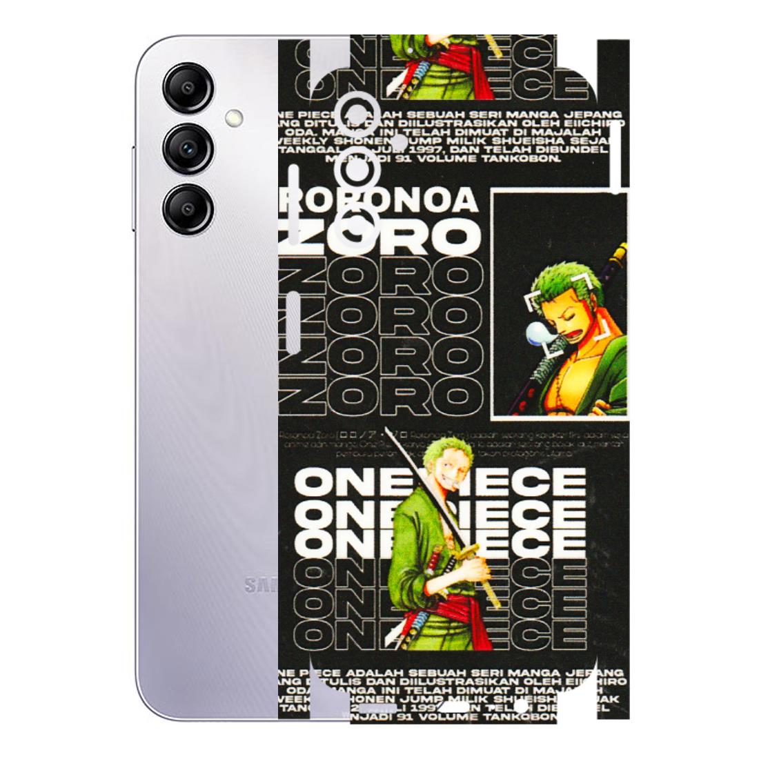 Samsung A/S Series Phone Skins (All Models) - One Piece Zoro - 3D Embossed Finish (L-250) Samsung Galaxy A14 (5G)