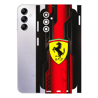 Samsung A/S Series Phone Skins (All Models) - Black Ferrari Logo - 3D Embossed Finish (L-253) Samsung Galaxy A14 (5G)