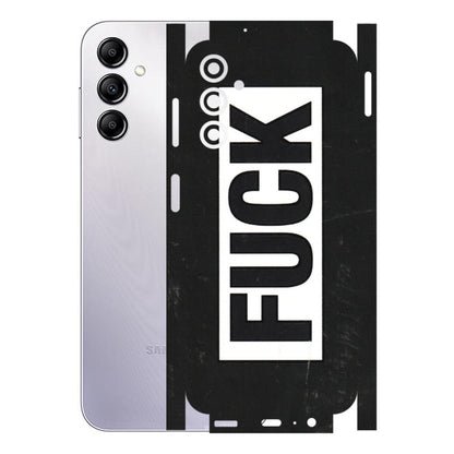 Samsung A/S Series Phone Skins (All Models) - The F Word - 3D Embossed Finish (L-255) Samsung Galaxy A14 (5G)