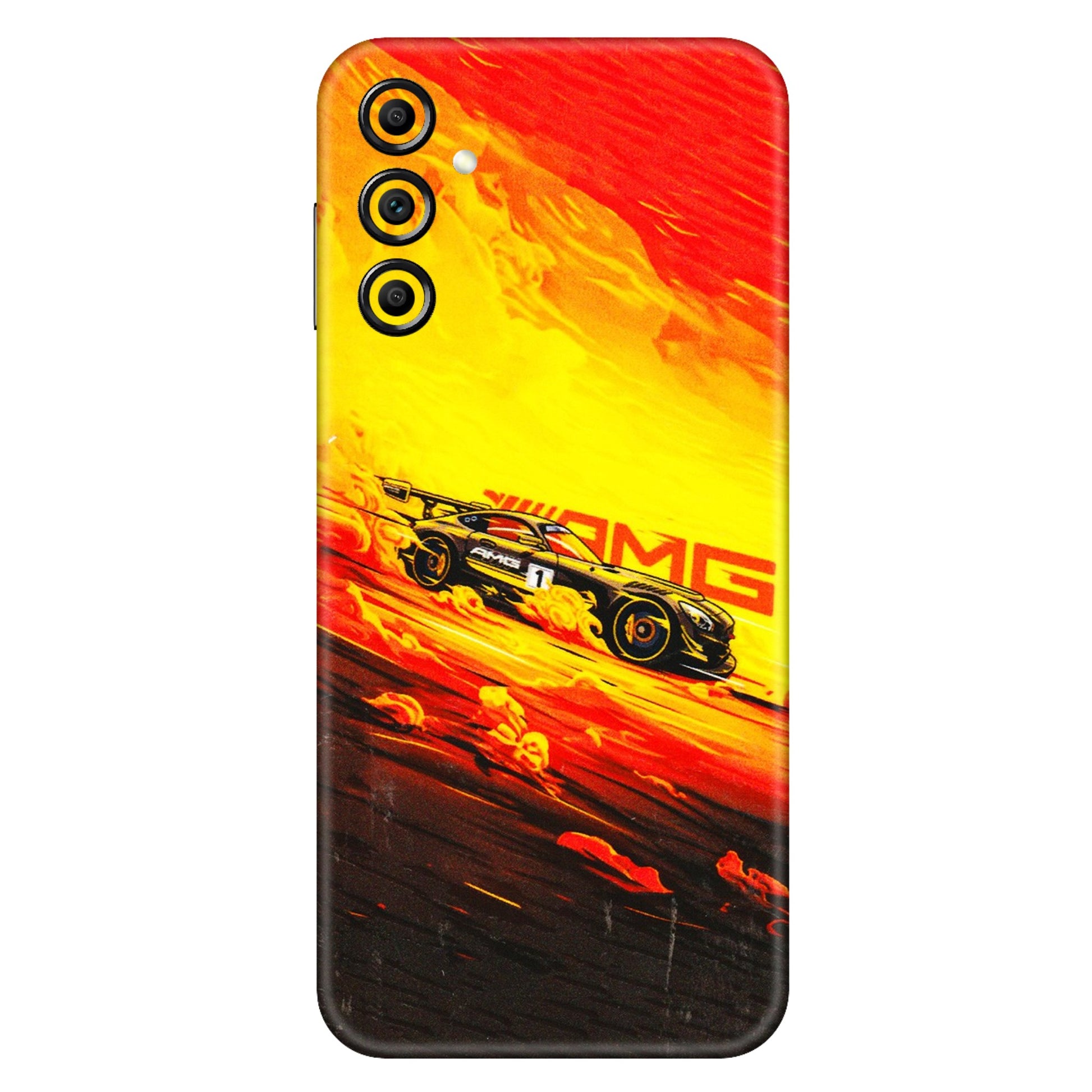 Samsung A/S Series Phone Skins (All Models) - AMG Car Speed Cover - 3D Embossed Finish (L-256) Samsung Galaxy A14 (5G)