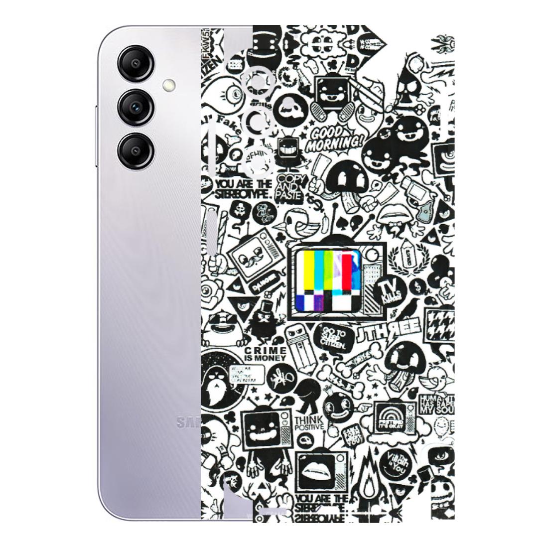 Samsung A/S Series Phone Skins (All Models) - Doodles Positive Art - 3D Embossed Finish (L-263) Samsung Galaxy A14 (5G)