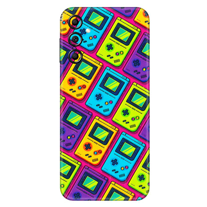 Samsung A/S Series Phone Skins (All Models) - Gameboy Colourful - 3D Embossed Finish (L-266) Samsung Galaxy A14 (5G)