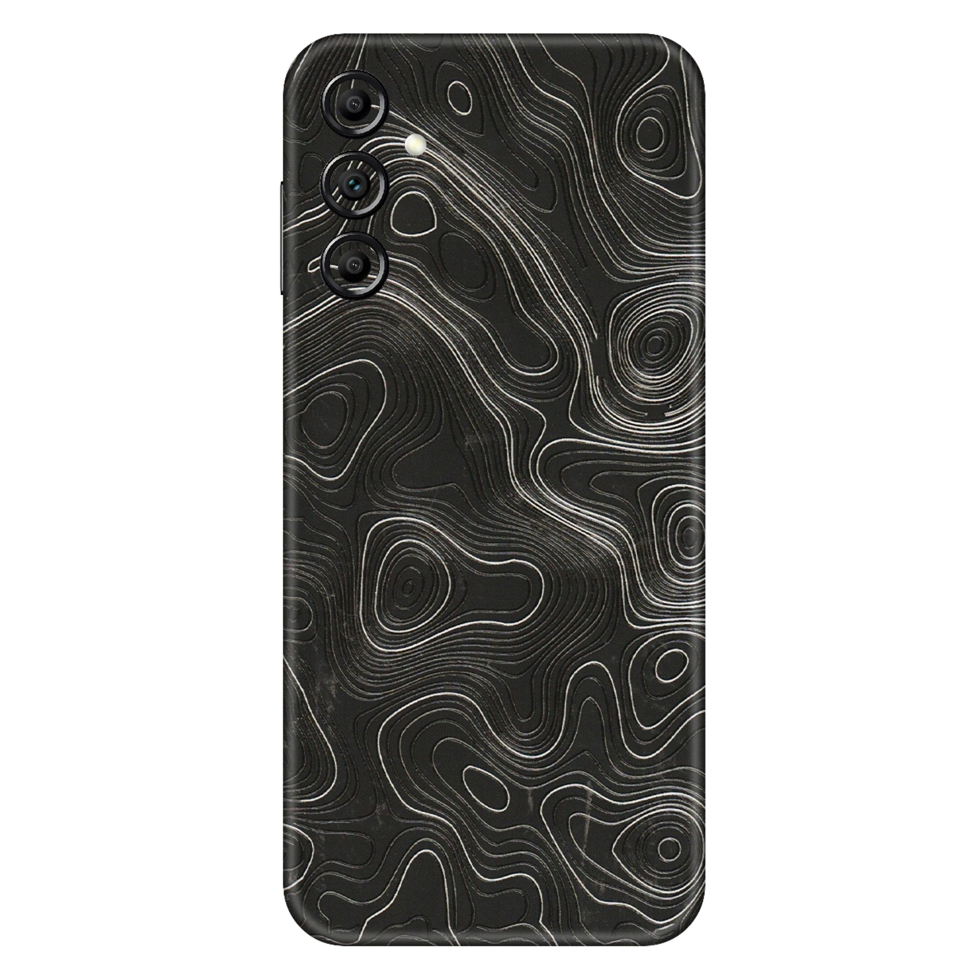 Samsung A/S Series Phone Skins (All Models) - Abstract White Line Map - 3D Embossed Finish (L-269) Samsung Galaxy A14 (5G)
