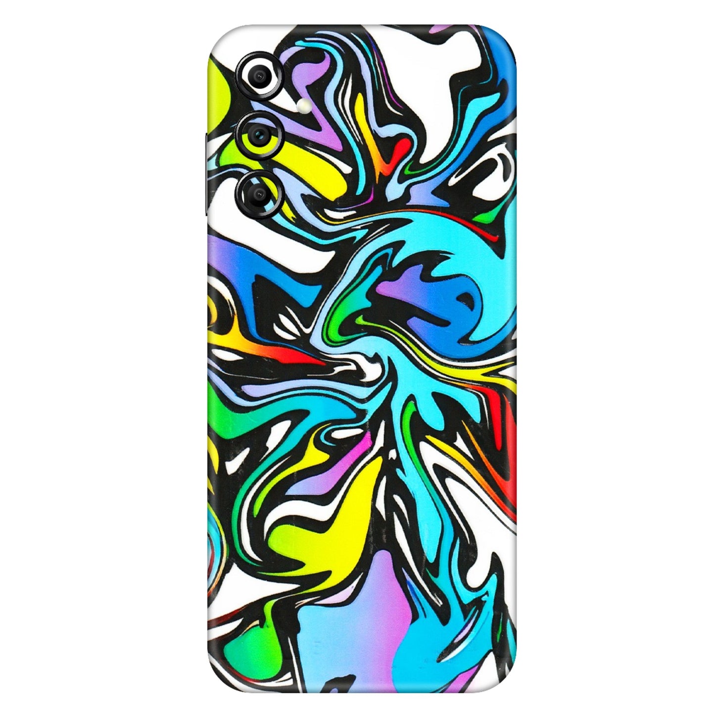 Samsung A/S Series Phone Skins (All Models) - Abstract Colour Paints - 3D Embossed Finish (L-271) Samsung Galaxy A14 (5G)