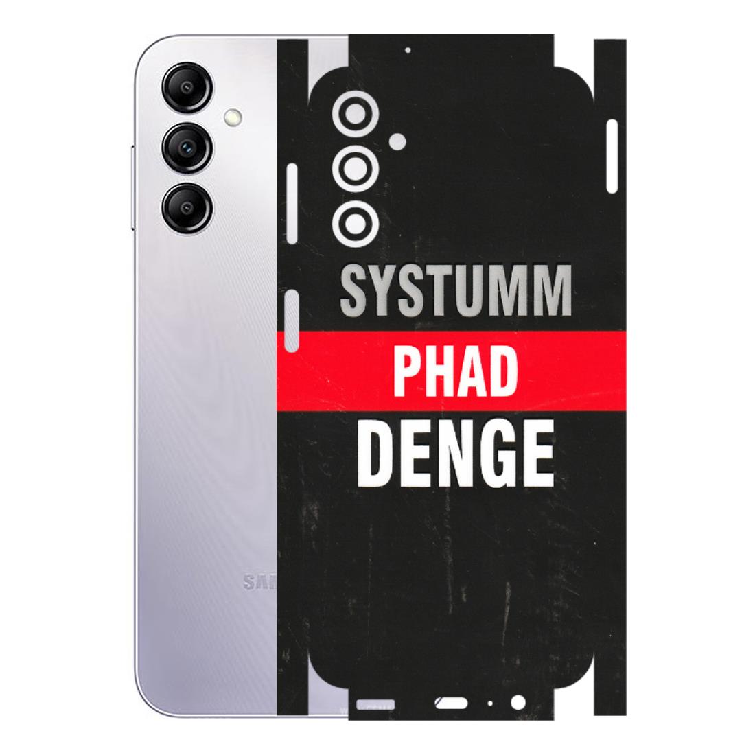Samsung A/S Series Phone Skins (All Models) - Systumm Phad Denge - 3D Embossed Finish (L-278) Samsung Galaxy A14 (5G)