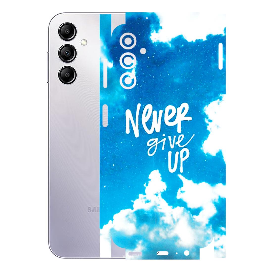 Samsung A/S Series Phone Skins (All Models) - Never Give Up - 3D Embossed Finish (L-279) Samsung Galaxy A14 (5G)