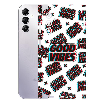 Samsung A/S Series Phone Skins (All Models) - Good Vibes - 3D Embossed Finish (L-282) Samsung Galaxy A14 (5G)
