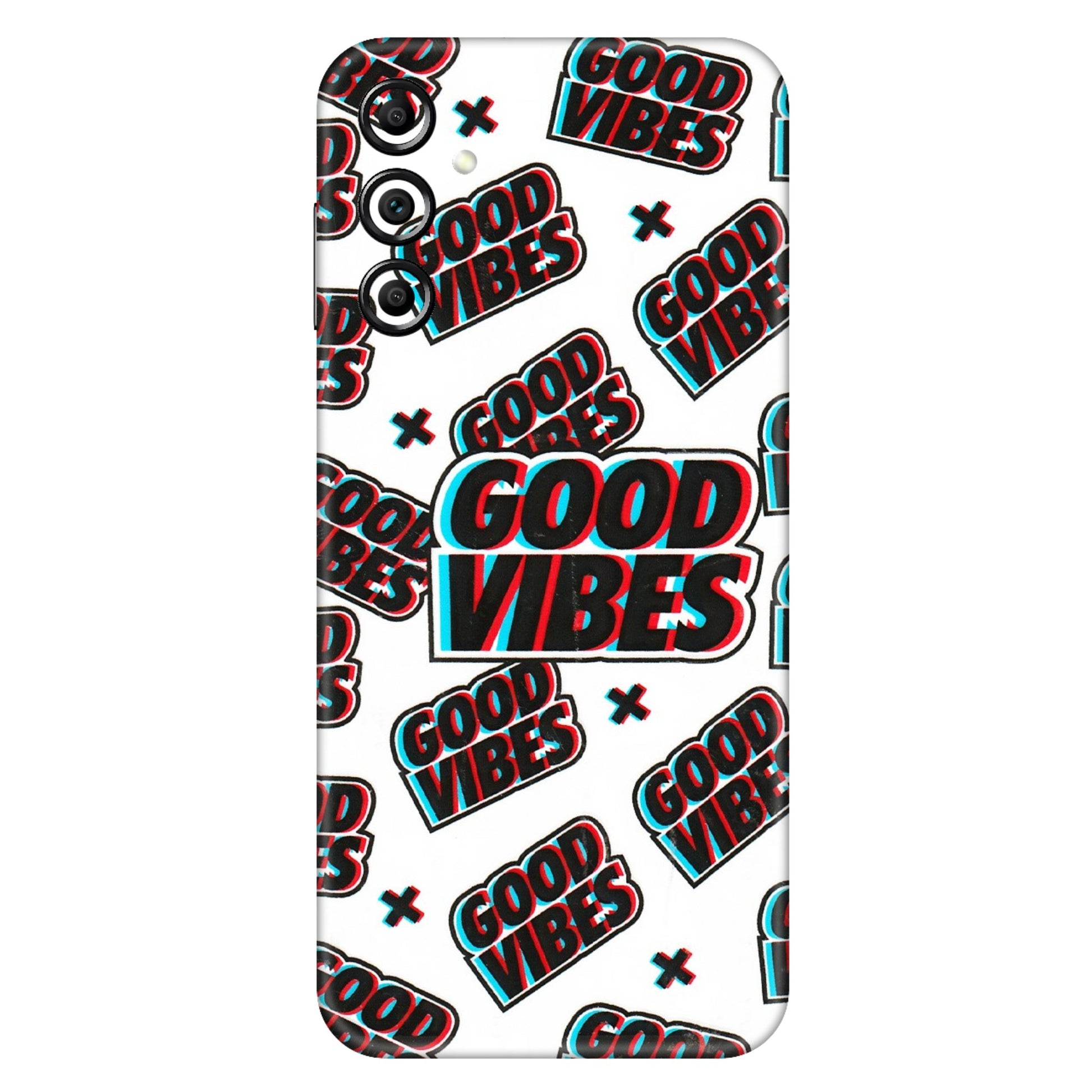 Samsung A/S Series Phone Skins (All Models) - Good Vibes - 3D Embossed Finish (L-282) Samsung Galaxy A14 (5G)