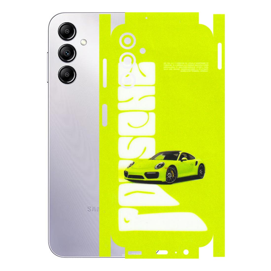 Samsung A/S Series Phone Skins (All Models) - Lime Green Porche - 3D Embossed Finish (L-30) Samsung Galaxy A14 (5G)