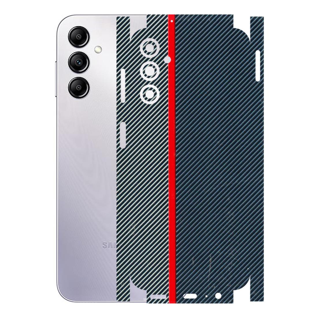 Samsung A/S Series Phone Skins (All Models) - Blue Sober Lines - 3D Embossed Finish (L-305) Samsung Galaxy A14 (5G)