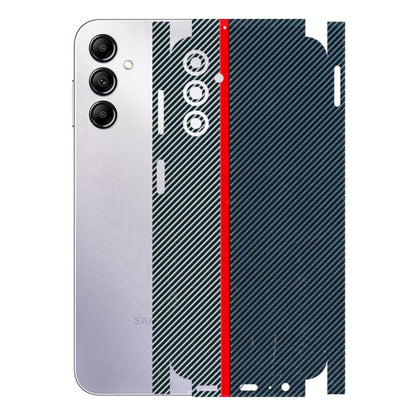 Samsung A/S Series Phone Skins (All Models) - Blue Sober Lines - 3D Embossed Finish (L-305) Samsung Galaxy A14 (5G)
