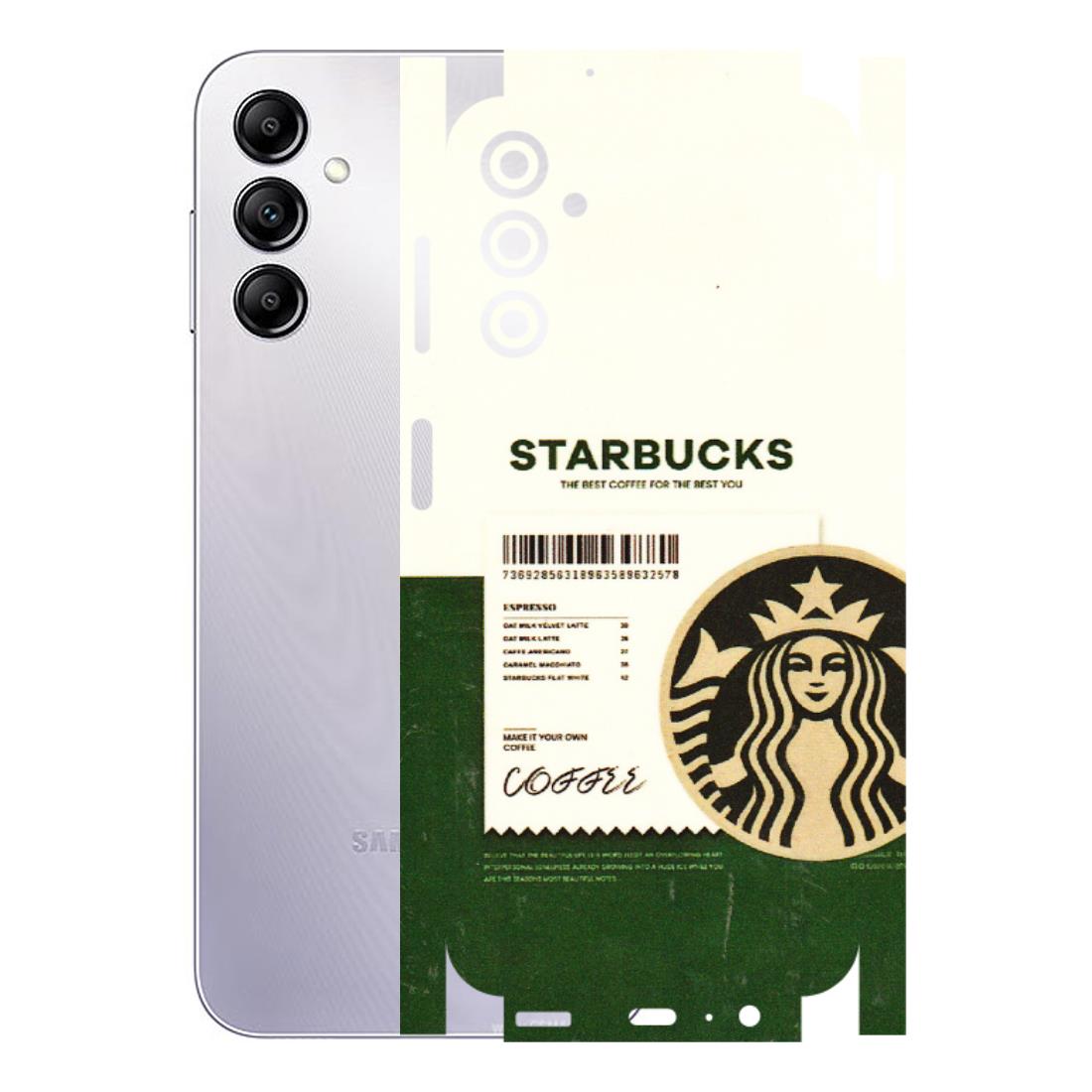 Samsung A/S Series Phone Skins (All Models) - Starbucks Barcode - 3D Embossed Finish (L-308) Samsung Galaxy A14 (5G)
