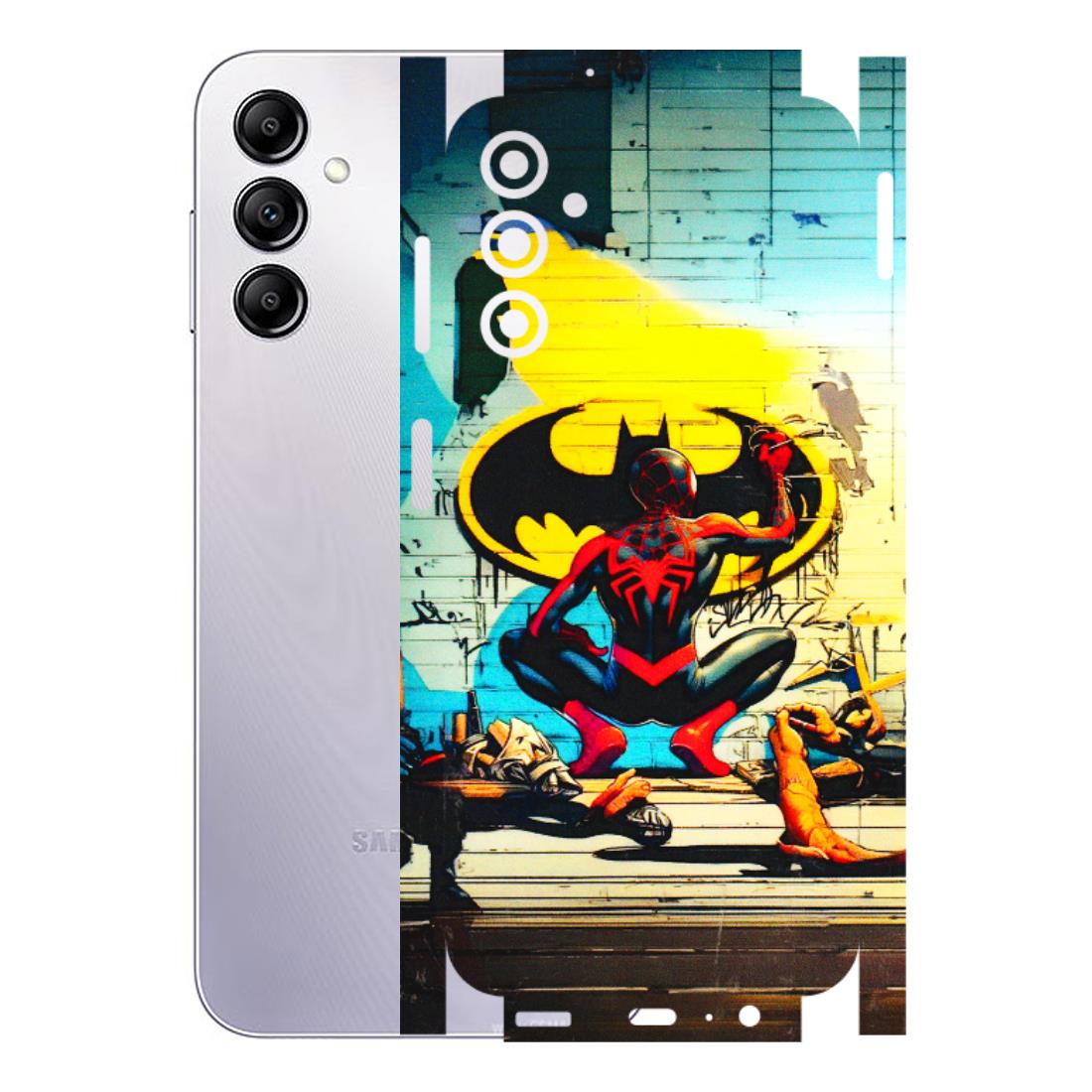 Samsung A/S Series Phone Skins (All Models) - New Spiderman Bat Logo - 3D Embossed Finish (L-309) Samsung Galaxy A14 (5G)