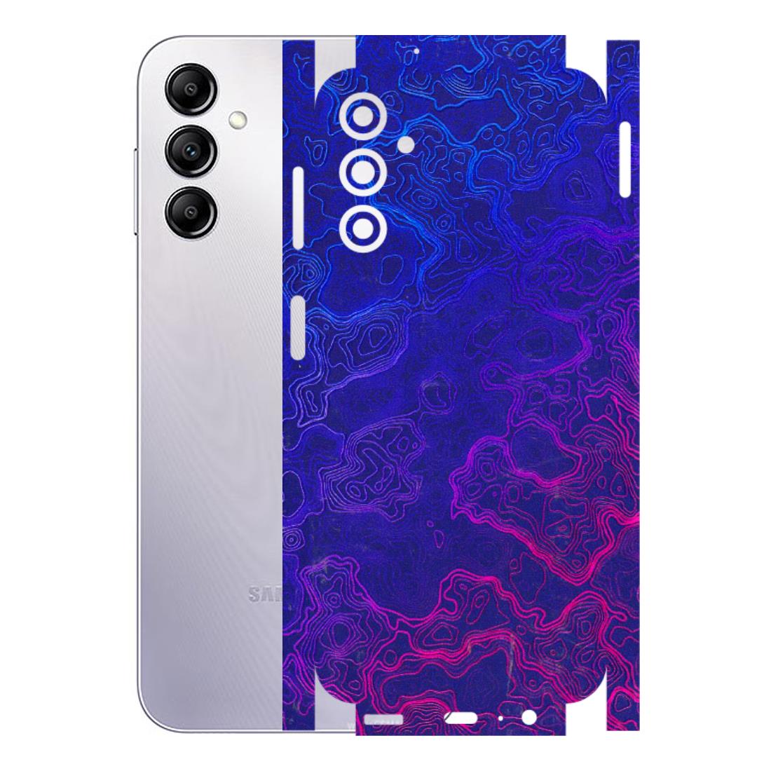 Samsung A/S Series Phone Skins (All Models) - Purple Ripples Swirl - 3D Embossed Finish (L-314) Samsung Galaxy A14 (5G)