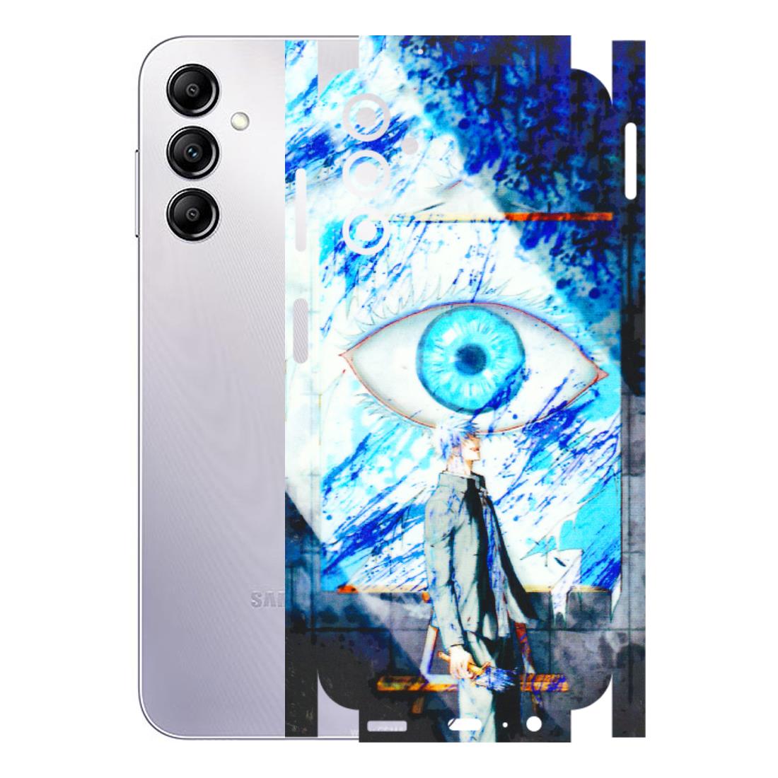 Samsung A/S Series Phone Skins (All Models) - Anime Sea Blue Eye - 3D Embossed Finish (L-318) Samsung Galaxy A14 (5G)