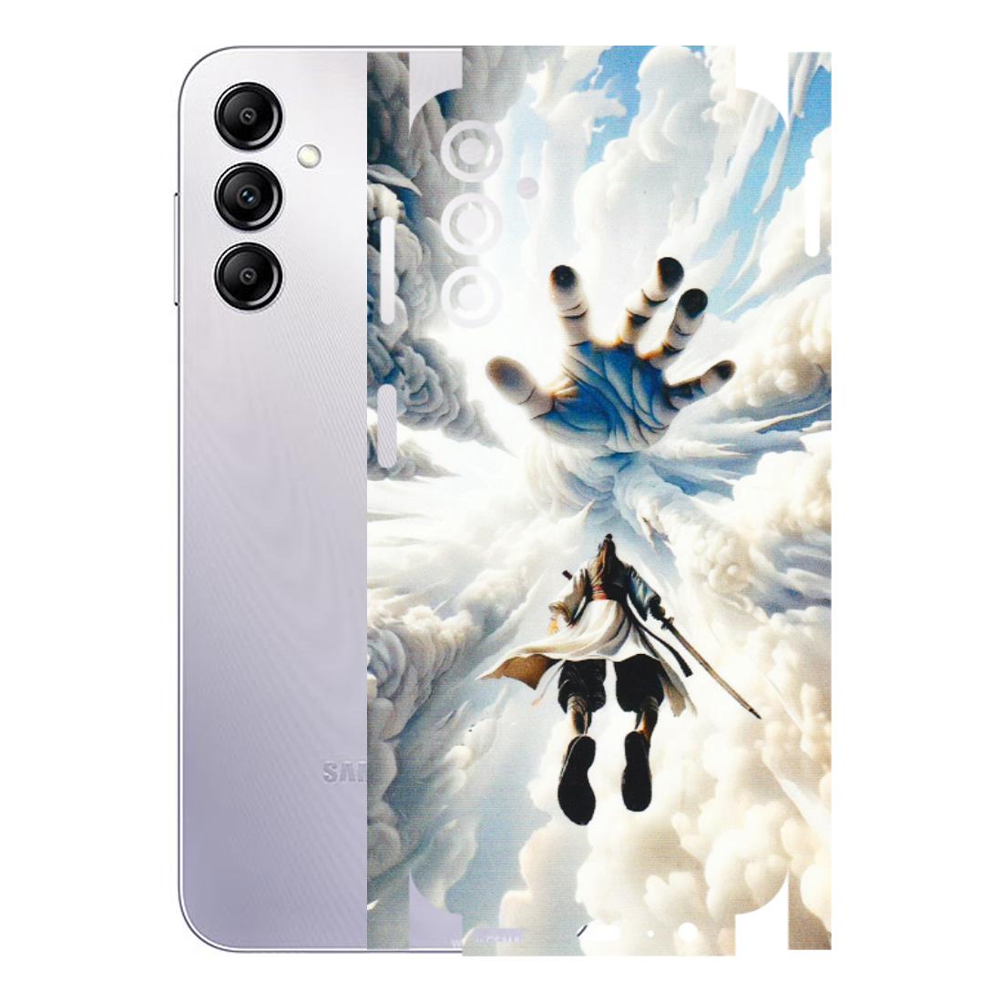 Samsung A/S Series Phone Skins (All Models) - Big Hand With Monkey King - 3D Embossed Finish (L-323) Samsung Galaxy A14 (5G)