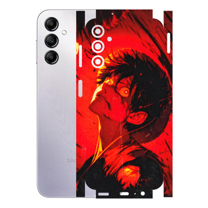Samsung A/S Series Phone Skins (All Models) - D.Luffy Power Up One Piece Anime - 3D Embossed Finish (L-326) Samsung Galaxy A14 (5G)
