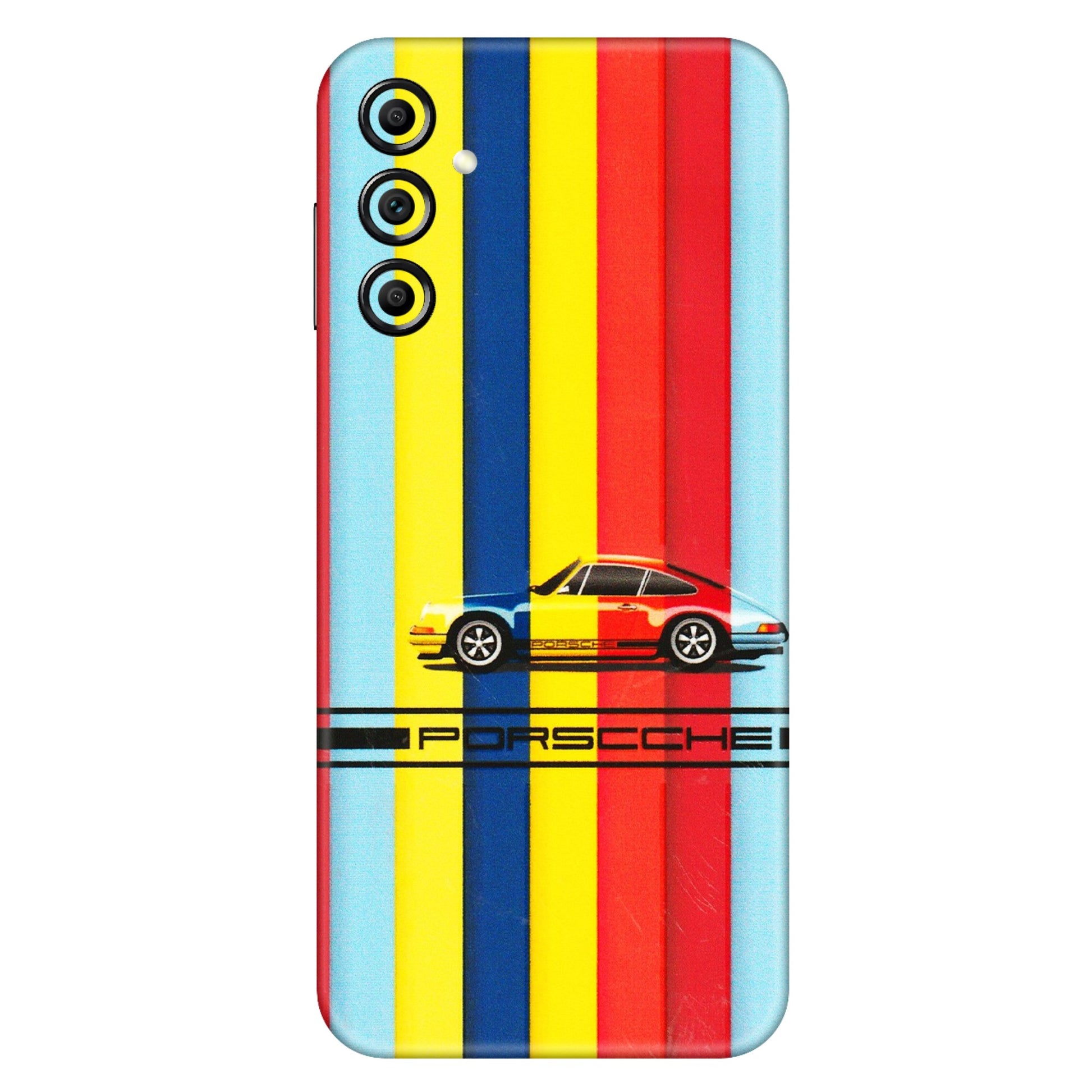 Samsung A/S Series Phone Skins (All Models) - Multicolour Porche - 3D Embossed Finish (L-39) Samsung Galaxy A14 (5G)