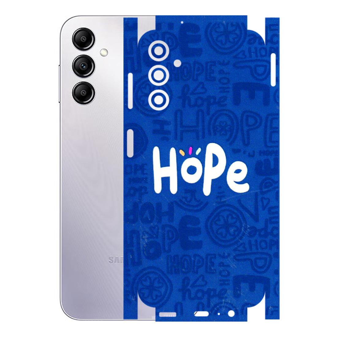 Samsung A/S Series Phone Skins (All Models) - Hope Doodles Blue - 3D Embossed Finish (L-43) Samsung Galaxy A14 (5G)