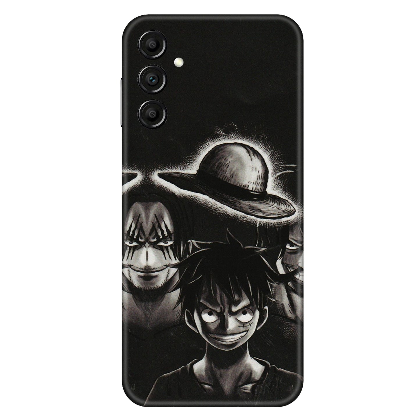 Samsung A/S Series Phone Skins (All Models) - Black Luffy Hat - 3D Embossed Finish (L-57) Samsung Galaxy A14 (5G)