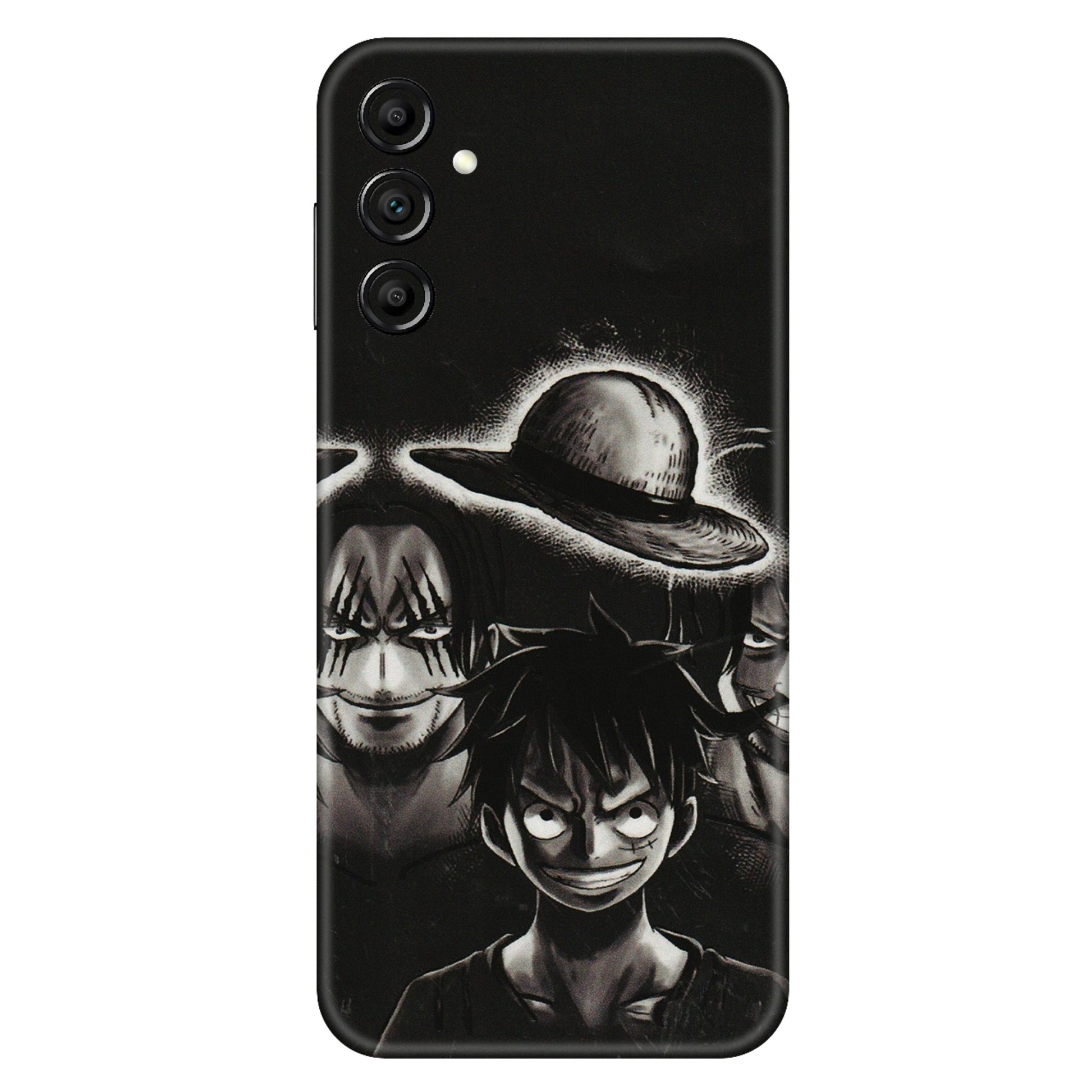 Samsung A/S Series Phone Skins (All Models) - Black Luffy Hat - 3D Embossed Finish (L-57) Samsung Galaxy A14 (5G)