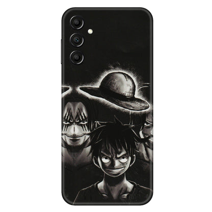 Samsung A/S Series Phone Skins (All Models) - Black Luffy Hat - 3D Embossed Finish (L-57) Samsung Galaxy A14 (5G)